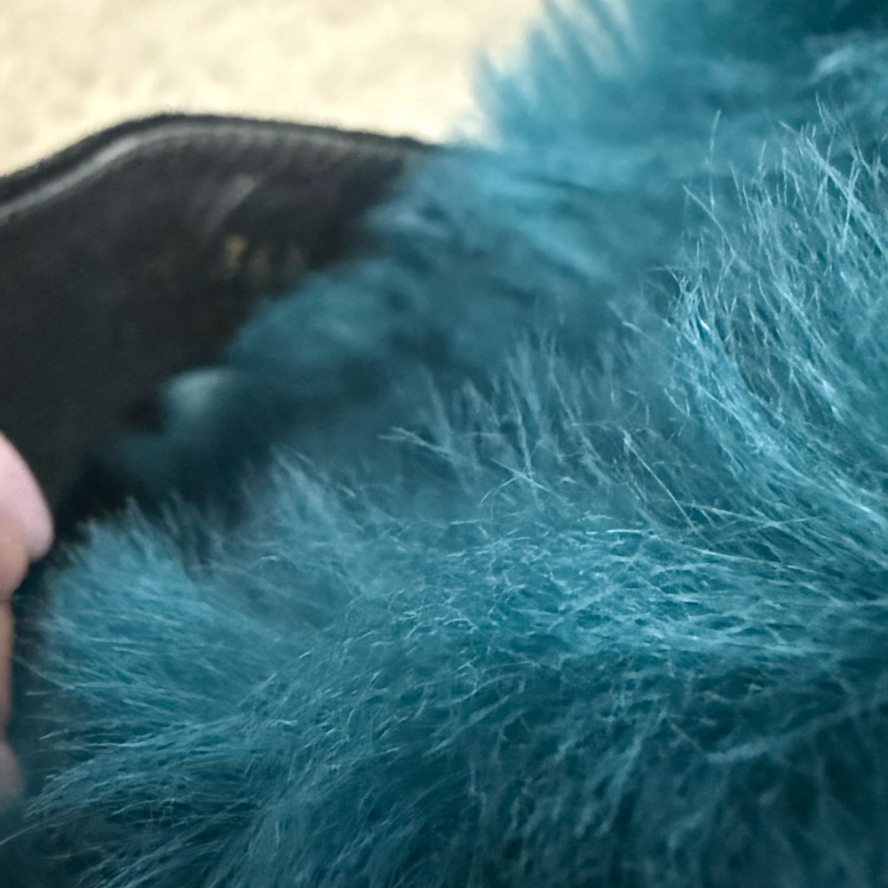 Prada 2017 Fur and Velvet Slide Sandals - Picture 9 of 9